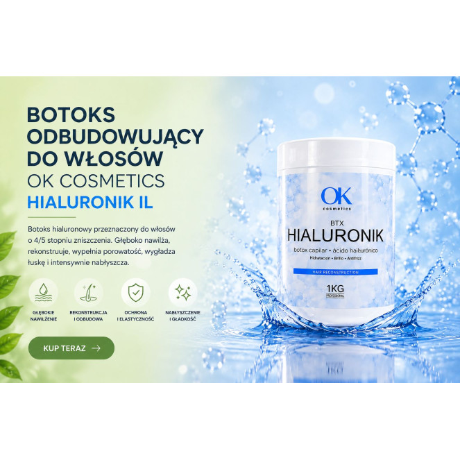 Botoks odbudowujący do włosów OK COSMETICS Hialuronik 1L