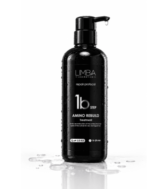 Intensywna maska rekonstrukcyjna do włosów bardzo zniszczonych LIMBA COSMETICS Step 1B Amino Rebuild Treatment 500 ml