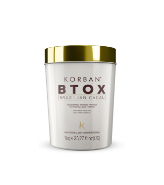 Maska rekonstrukcyjna (Btox) do włosów KORBAN Brazilian Cacau 1 L 