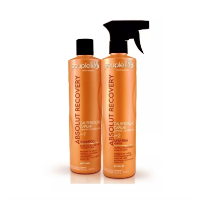 Zestaw do kauteryzacji SOUPLELISS keratina absolut recovery 500 ml + 500 ml 