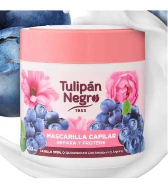 Maska do włosów Tulipán Negro – Borówka i arginina 650 ml