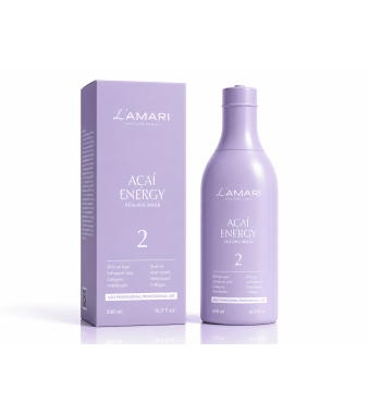 Lekka keratyna wygładzająca i rewitalizująca do włosów średnich, cienkich oraz blond L'AMARI Acai Energy 500 ml