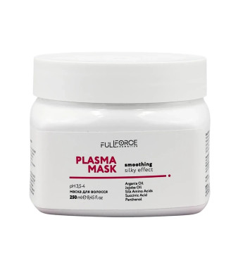 Maska laminująco-wygładzająca do włosów FULL FORCE plasma mask smoothing silky effect 250 ml 
